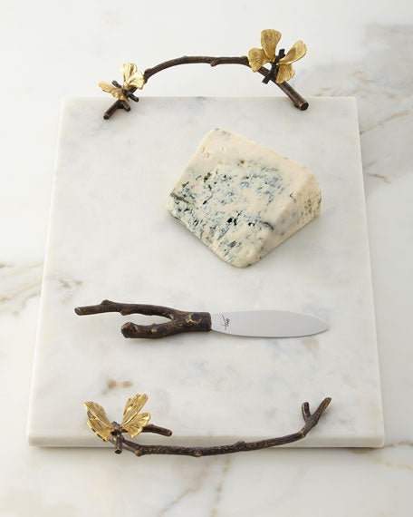 Butterfly Ginkgo Cheese Board W/Knife
