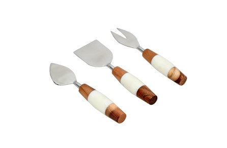 Marble & Wood Cheese Tools