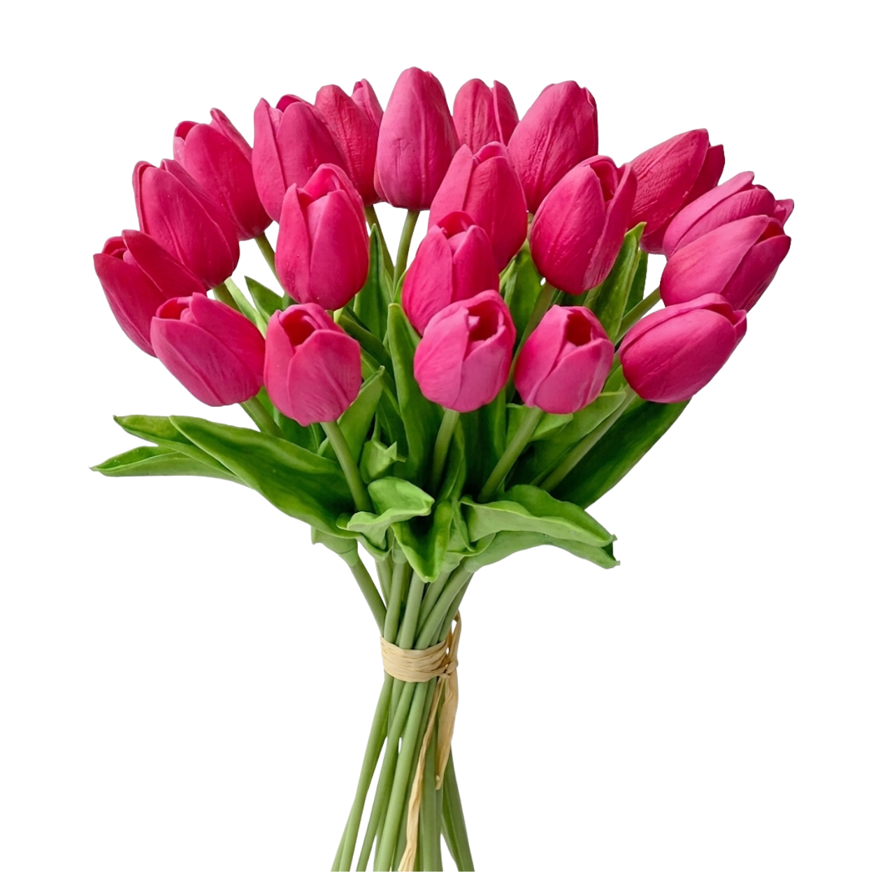 Fuchsia Real Touch Mini Tulip Bouquet