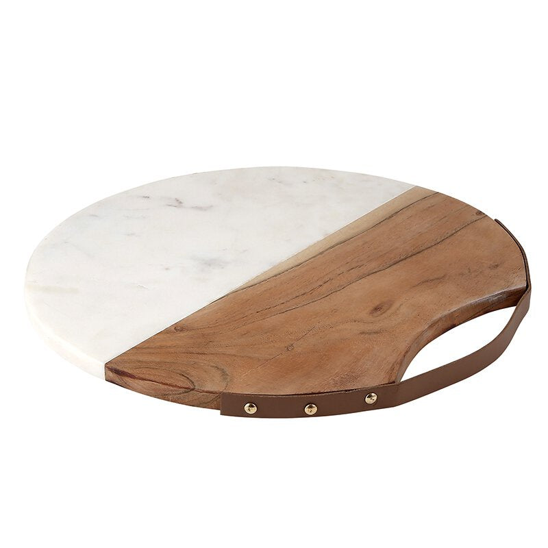 Acacia Wood And Marble Cheese Board | Details Panamá