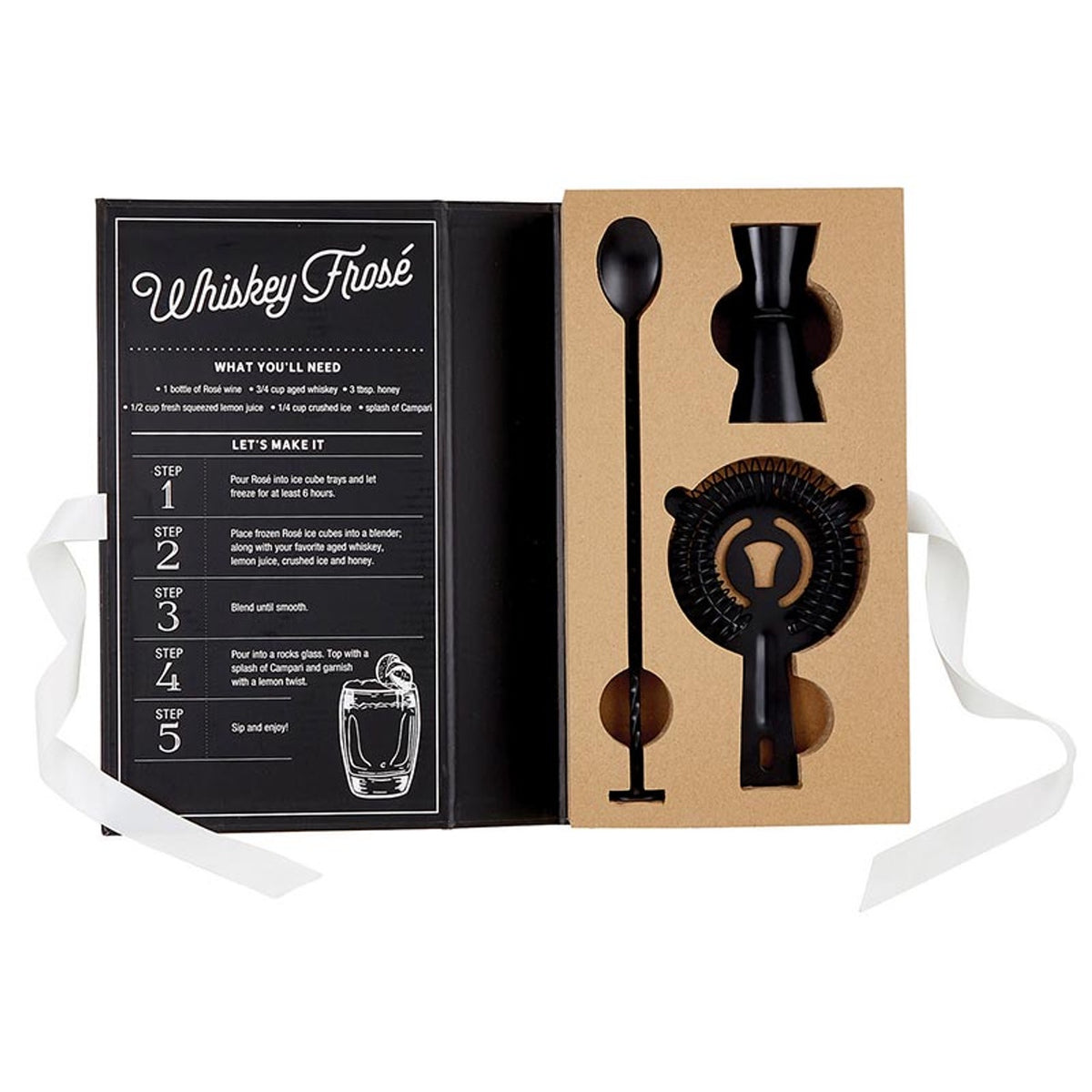 Matte Black Barware Book Box | Details Panamá