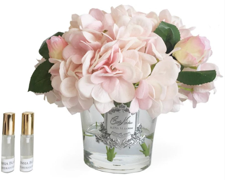 Hydrangeas & Rose Bud Bouquet - Pink Blush
