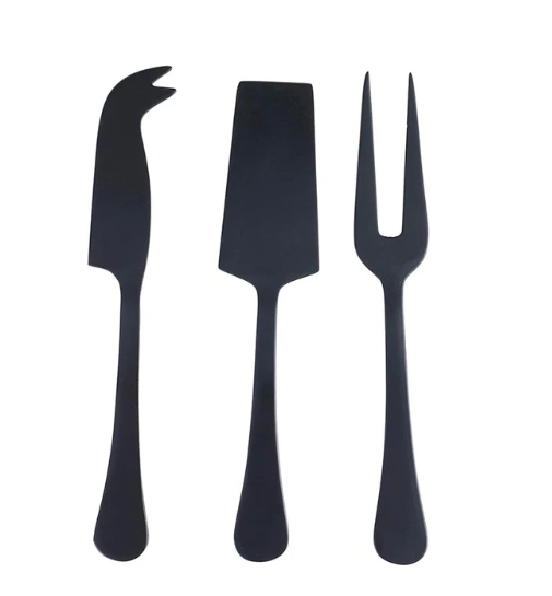 Black Matte Cheese Knifes