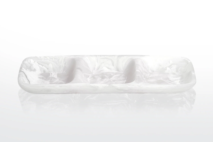 Everyday 3 Part Tray Large - White