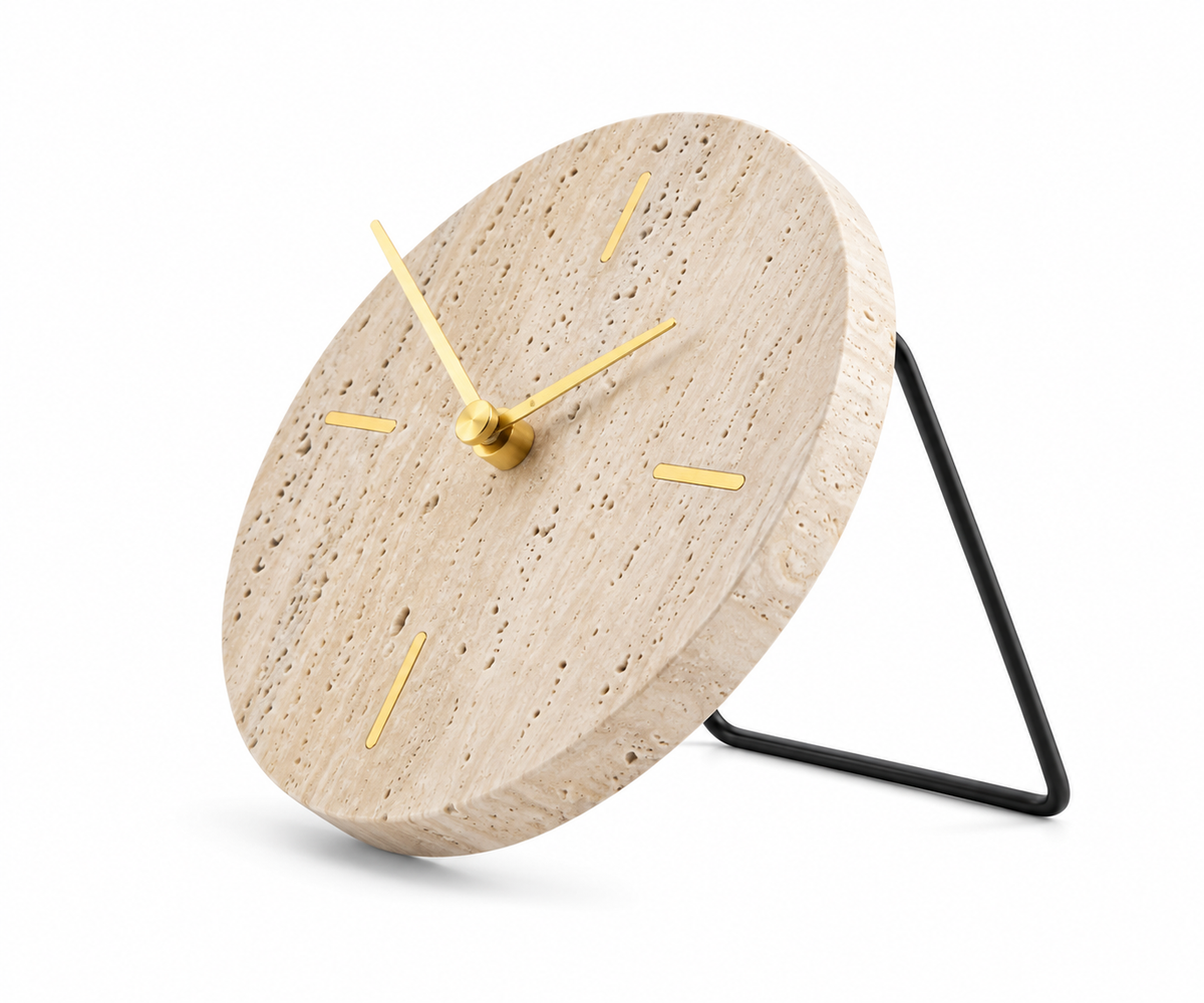 Travertine Table Clocks | Details Panamá