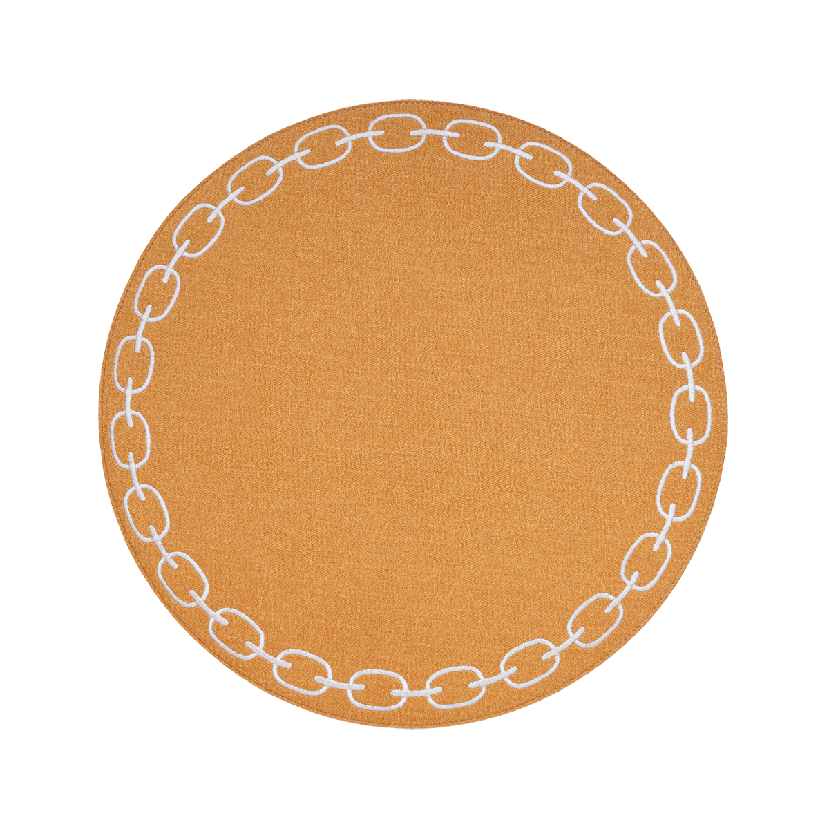 Round Placemat With Embroidery Chain | Details Panamá