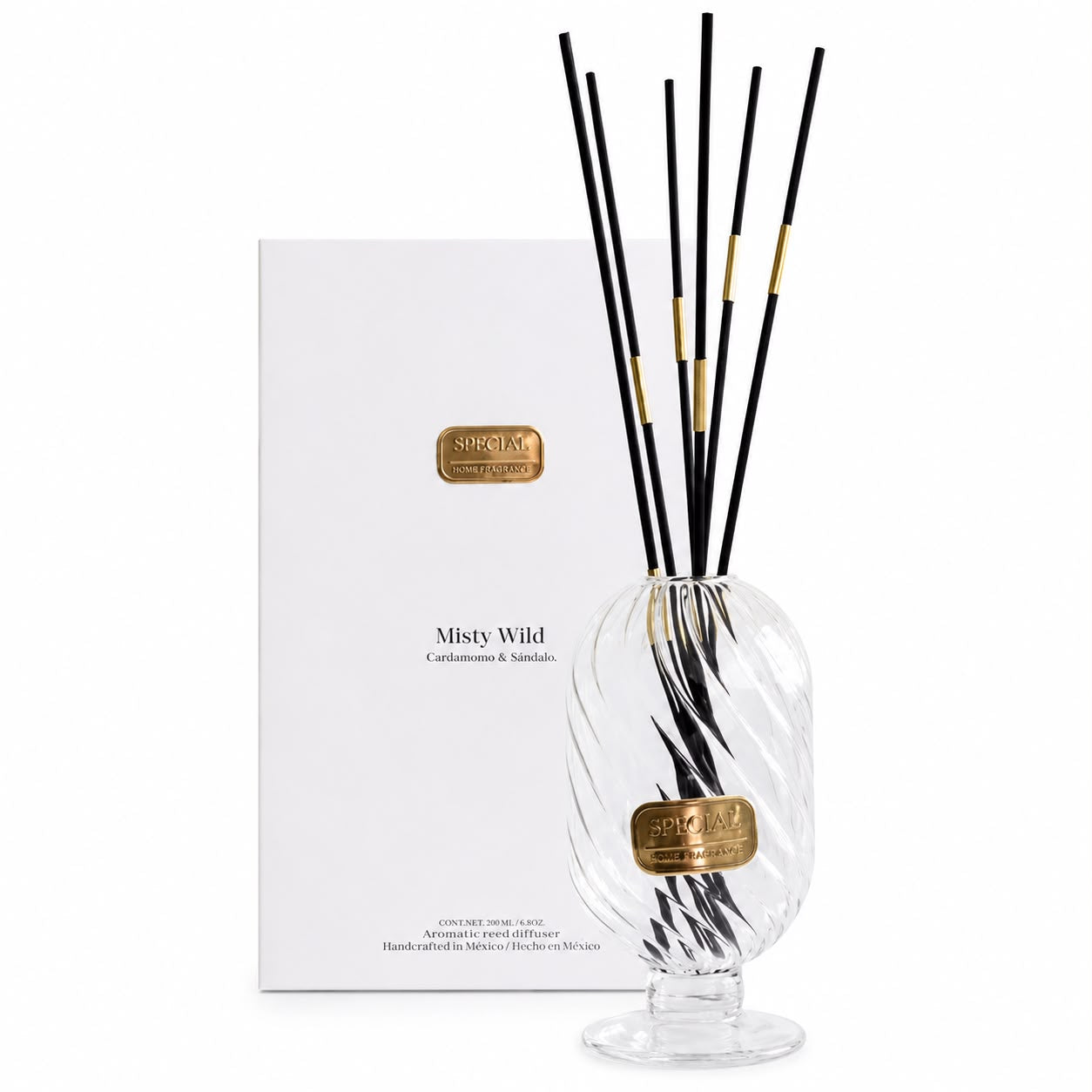 Magnolia Orchid Crystall Glass Reed Diffuser