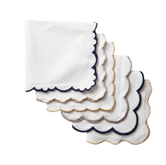 Scalloped Napkins / 1PC