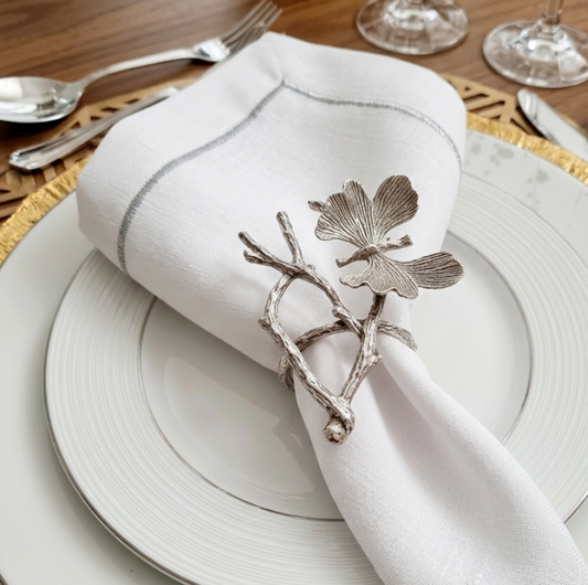 Silver Branch Napkin Ring