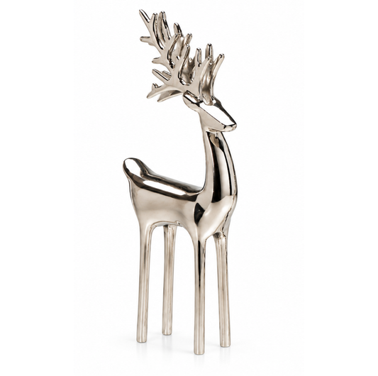 Reindeer Chrome Decorative Figures