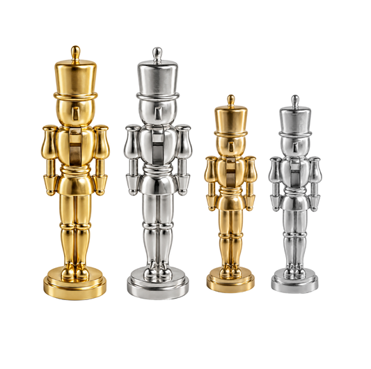 Metallic Finish Decorative Nutcrackers
