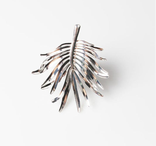 Silver Palm Leaf Napkin Ring