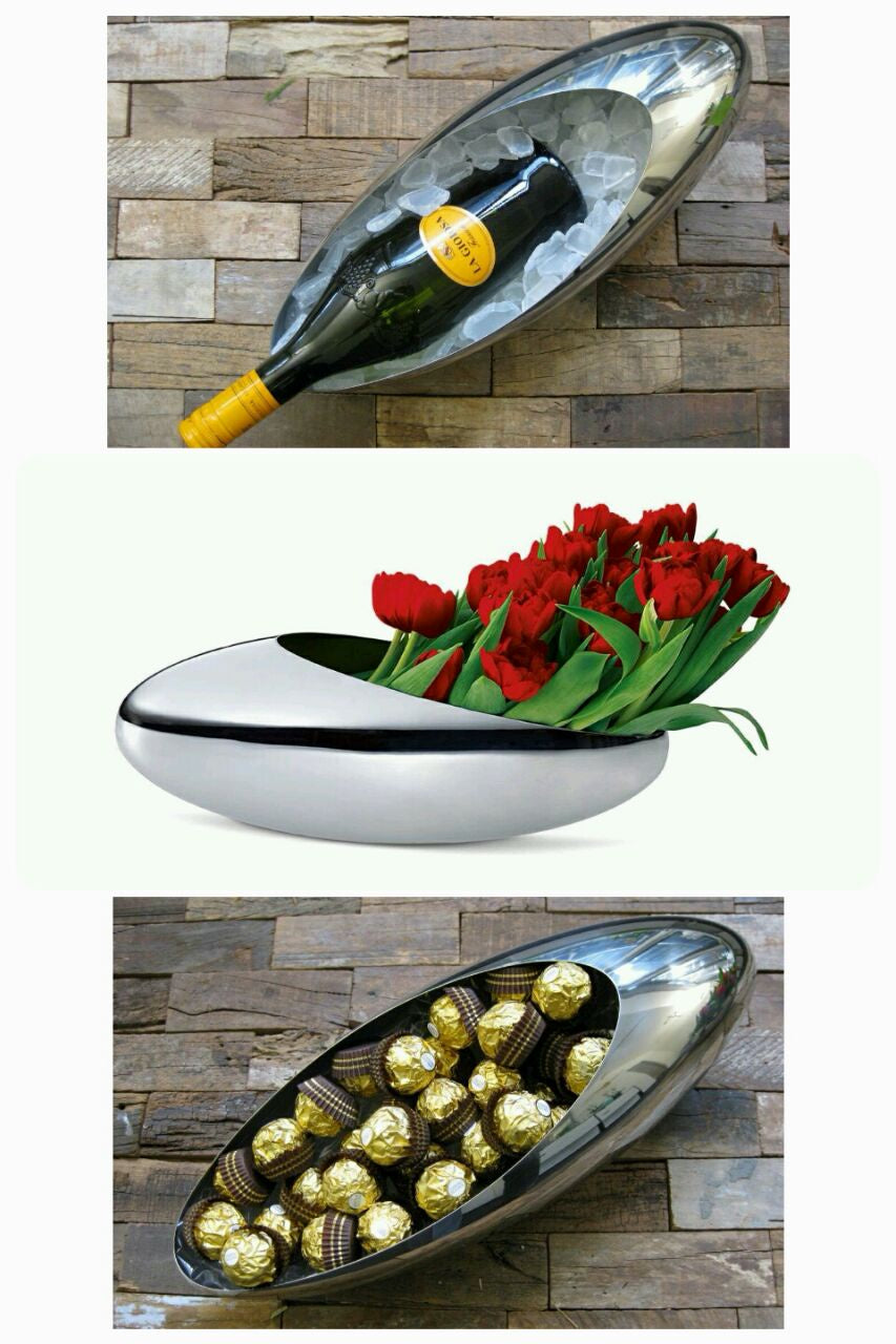 Coccon Champagne Cooler + Tulip Vase