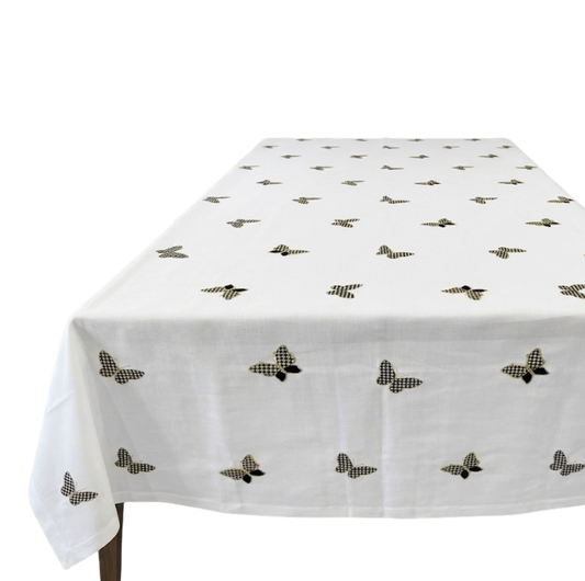 Butterfly Black Tablecloth