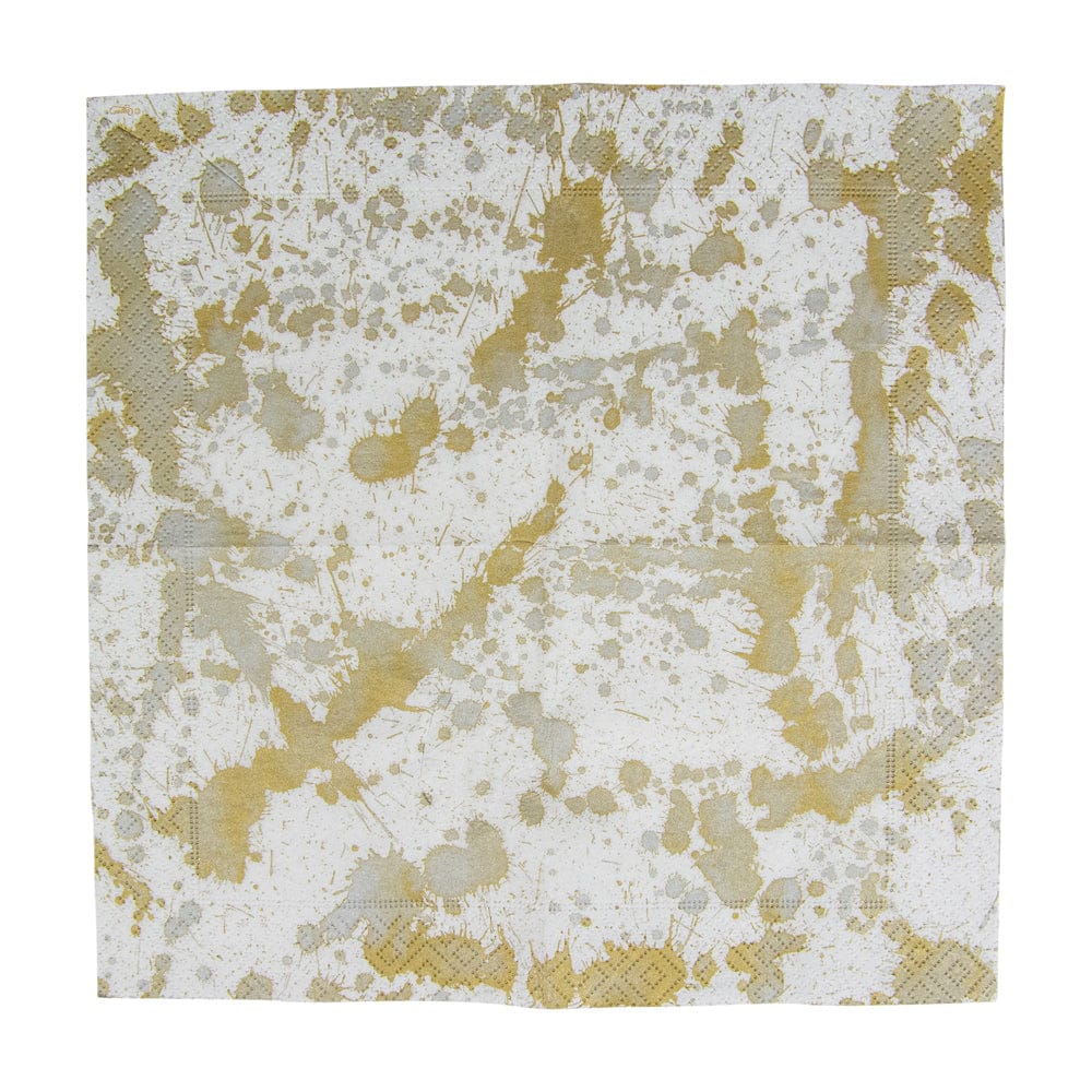 Splatterware Gold Napkins | Details Panamá