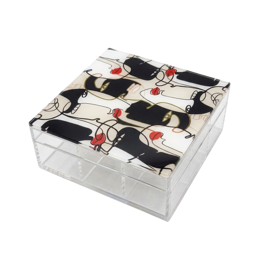 Small Tea Box/Women Faces