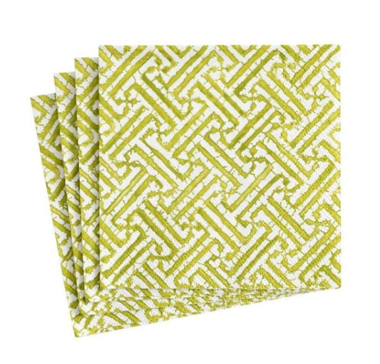 Fretwork Moss Green Napkins