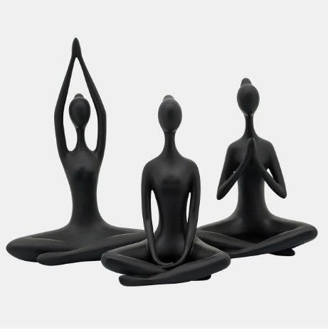 Black Yoga Ladies S/3
