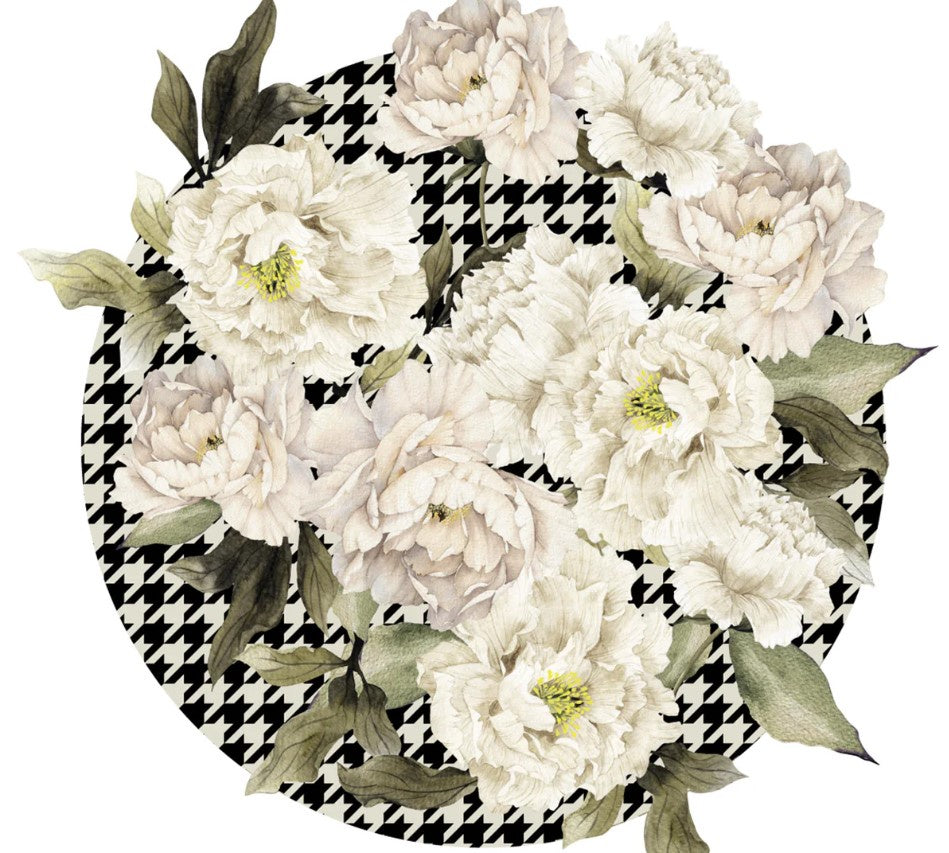 Peony Spill-Proof Placemats S/4