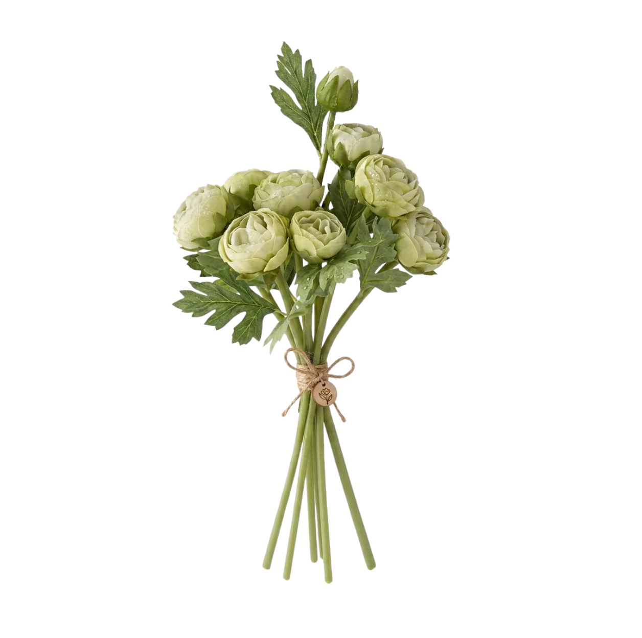 Green Real Touch Ranunculus Bundle