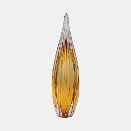 Amber Paperweight Vase