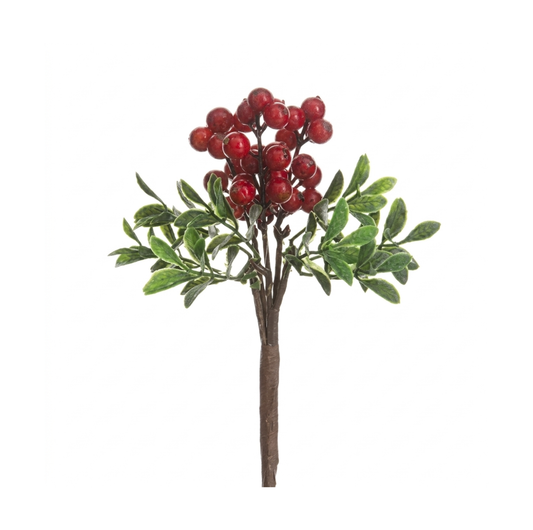 Berry Boxwood Pick Red