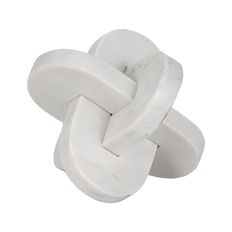 Liam White Marble Knot