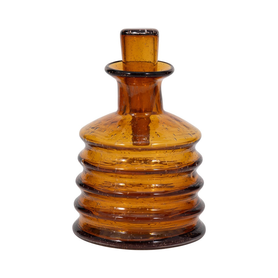 Clarimond Ridged Amber Glass Bottles