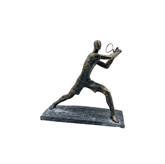 Resin Tennis Player On Base