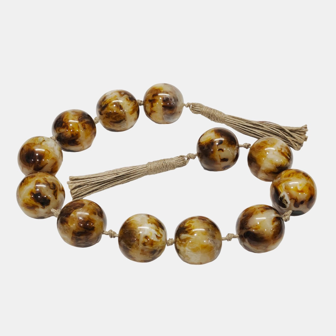 Swirled Resin Beaded Garland