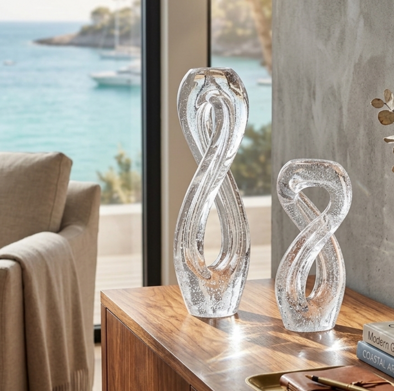 Celestine Glass Sculptures