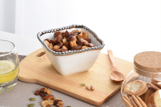 CER-White Square Snack Bowl