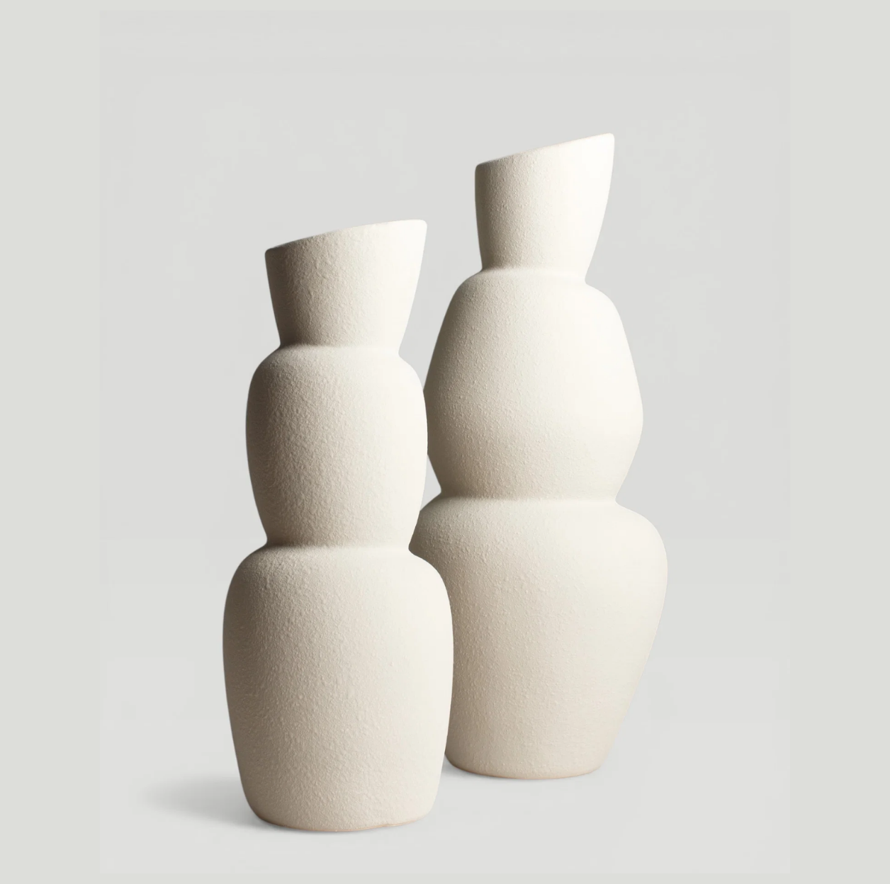 Aram Cream Deco Vases