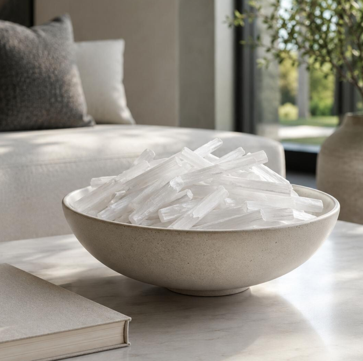 Selenite Raw Stone Filler
