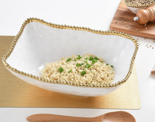 CER-White Gold Deep Serving Bowl