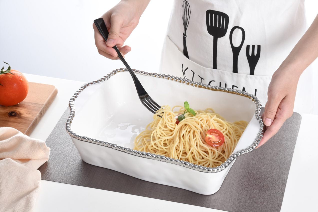 CER-White White Rectangular Baking Dish