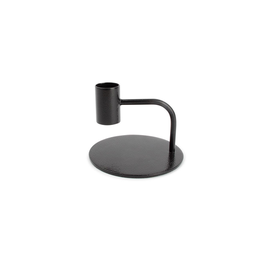 Metal Candle Holder 10 x 8cm blk