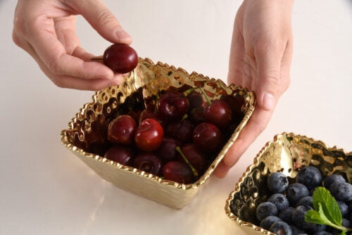 CER-Gold Small Square Bowl