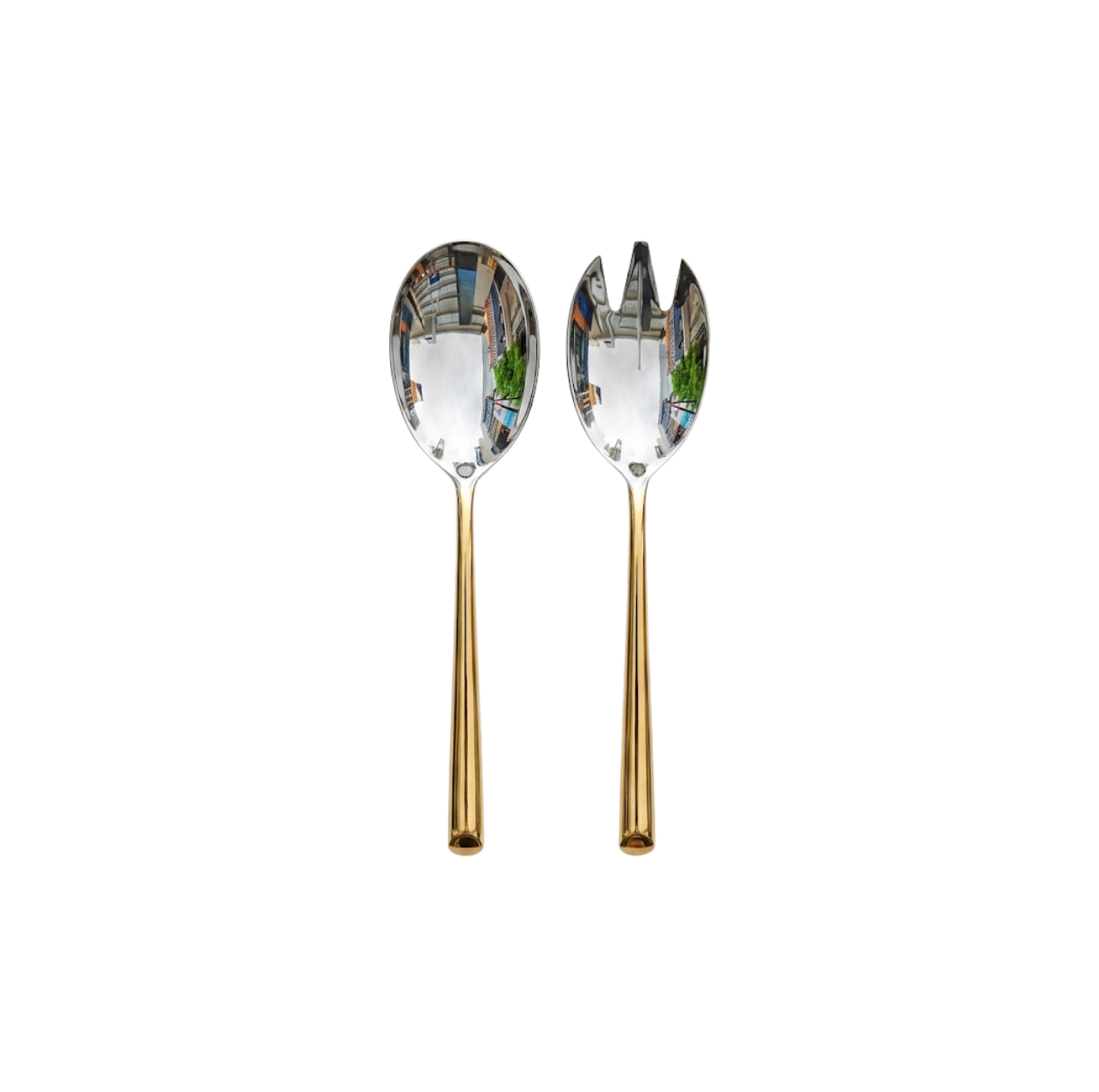 Metropolitan Slice Salad Servers Gold