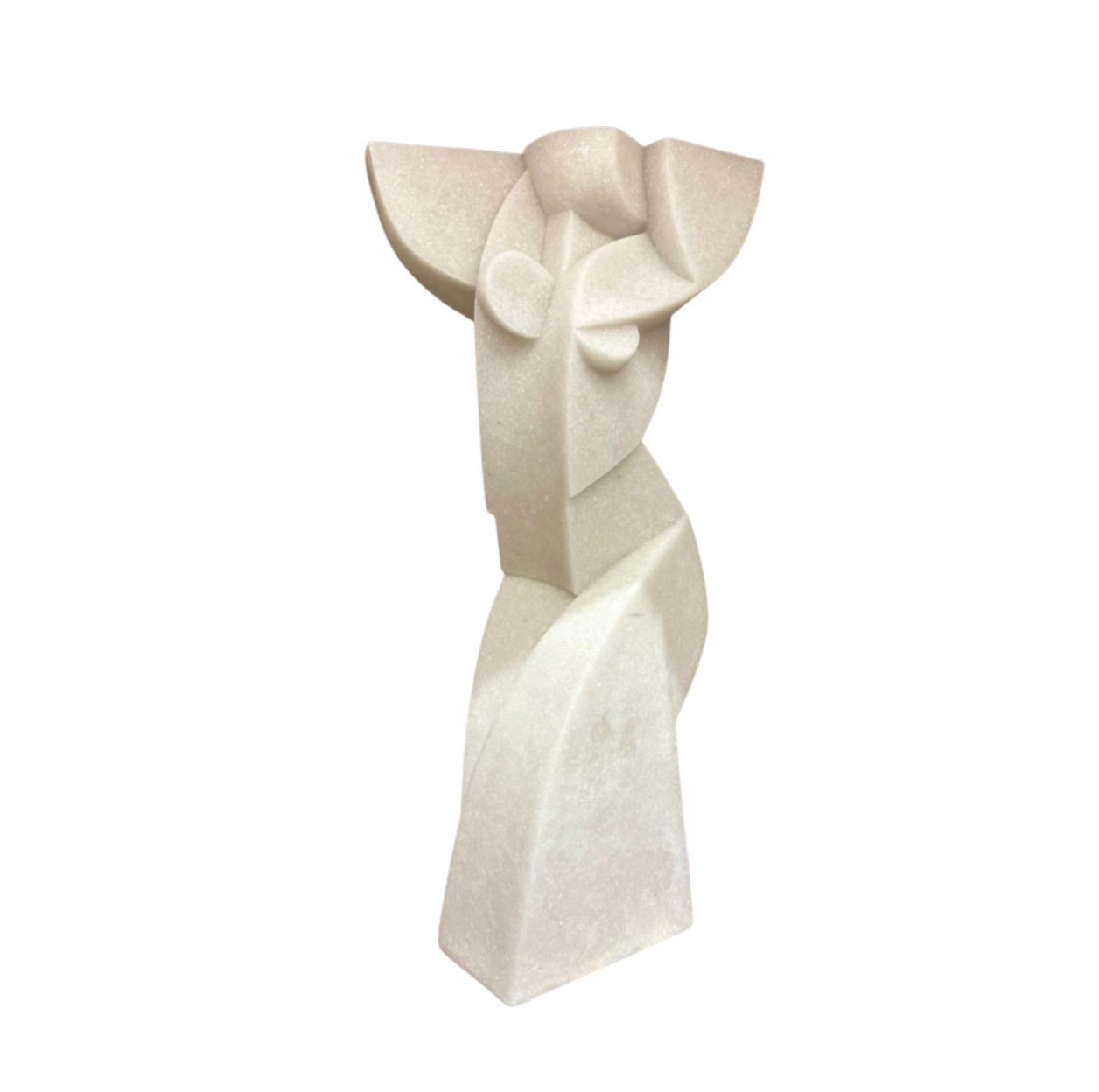 Tall Sculpture In Resin Marble