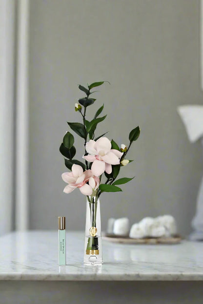 Summer Magnolias - White & Gold