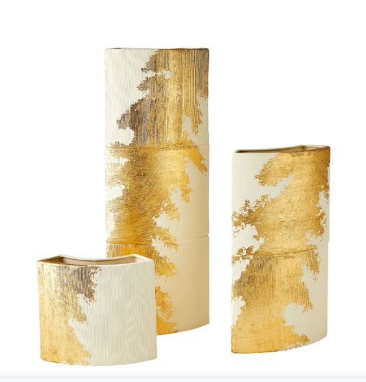 Splashy Gold Vases