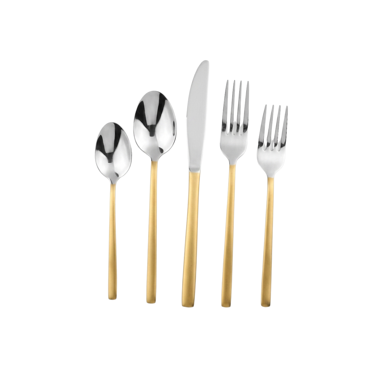 Kyoto Satin Gold 20 Piece Flatware