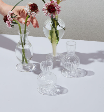 Boutique Budvase Medidas: 3"X4" Clear S