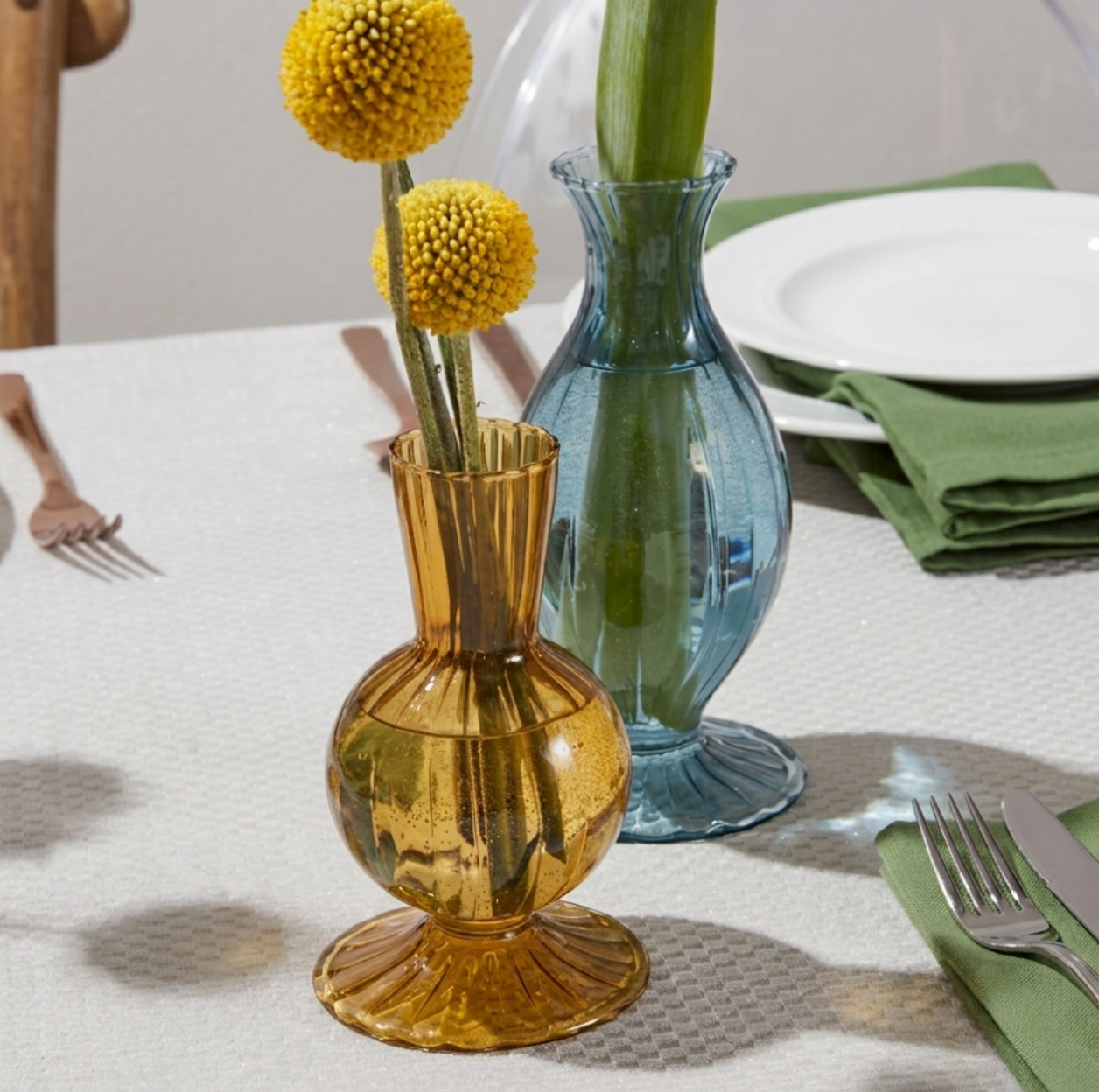 Boutique Budvase Medidas: 3"X4.5" Yellow
