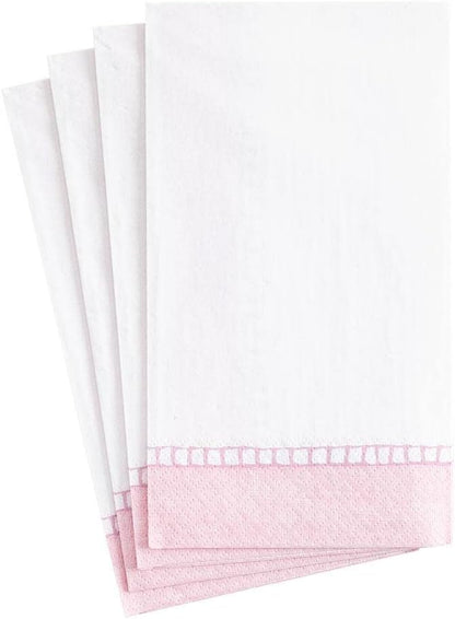 Petal Pink Linen Border Napkins | Details Panamá
