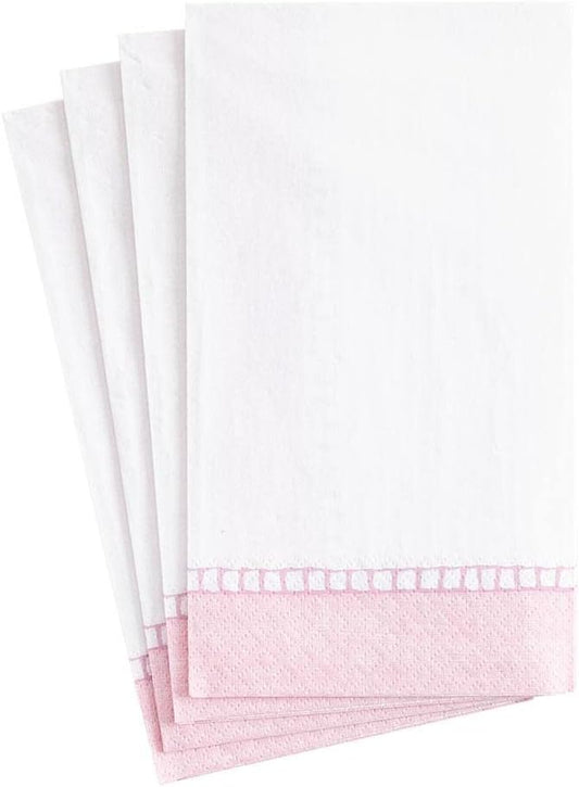 Petal Pink Linen Border Napkins