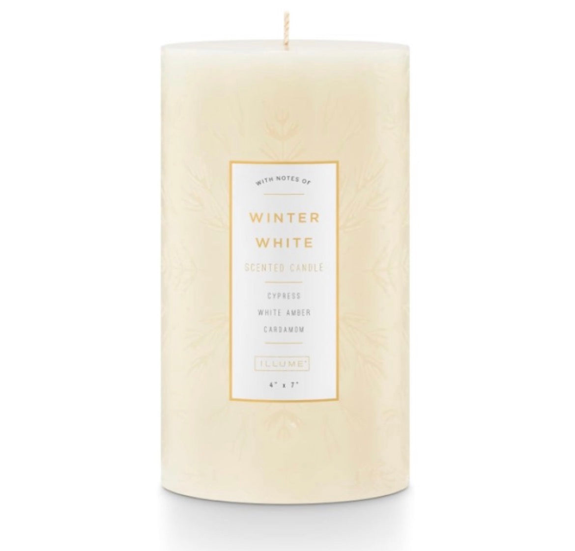 Winter White 3x3 Pillar Candle