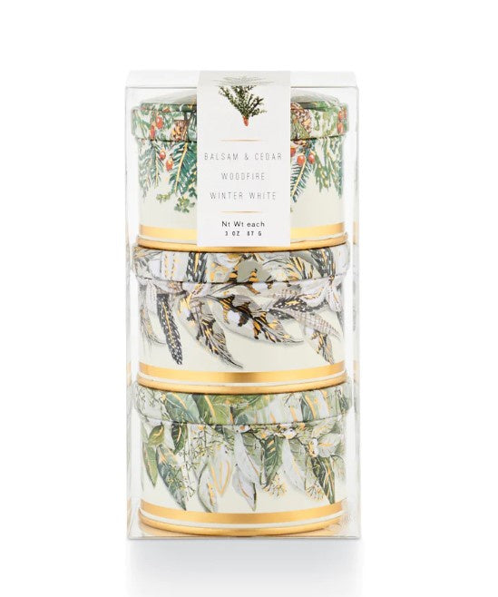 Noble Holiday 3-Pack Tin Candle Gift Set