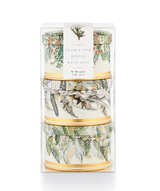 Noble Holiday 3-Pack Tin Candle Gift Set